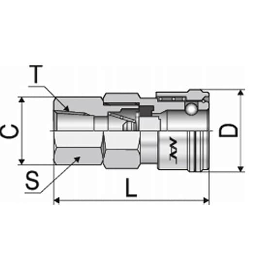 クイックカップリング ALタイプ20型(