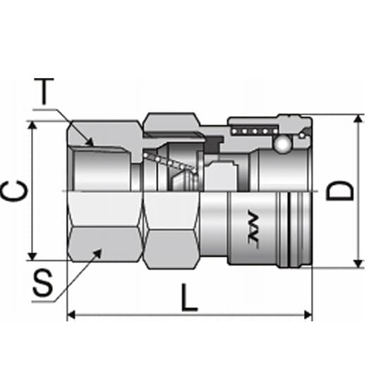 クイックカップリング ALタイプ40型(