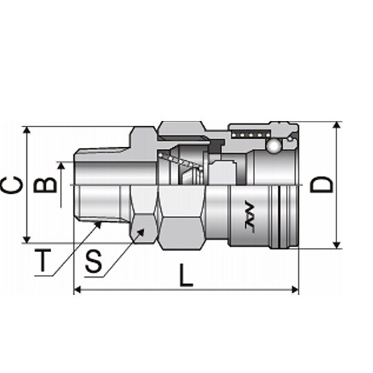クイックカップリング ALタイプ40型(