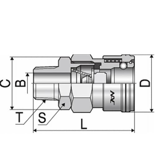 クイックカップリング ALタイプ40型(