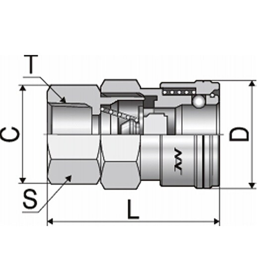 クイックカップリング ALタイプ40型(