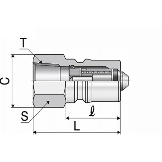 クイックカップリング 真空用 S・P−V