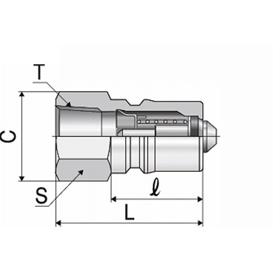 クイックカップリング 真空用 S・P−V