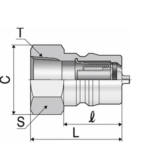クイックカップリング S・Pタイプ(中・