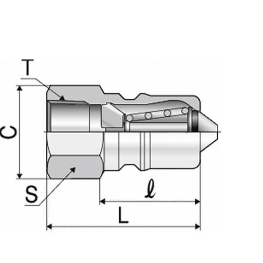 クイックカップリング 大流量型 SPEタ