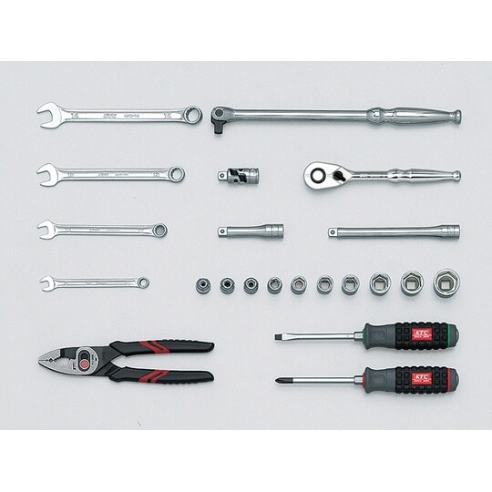 工具セット 片開きプラハードケース 22