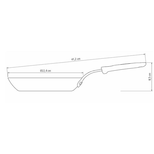 IH対応 鉄フライパン 22cm 207