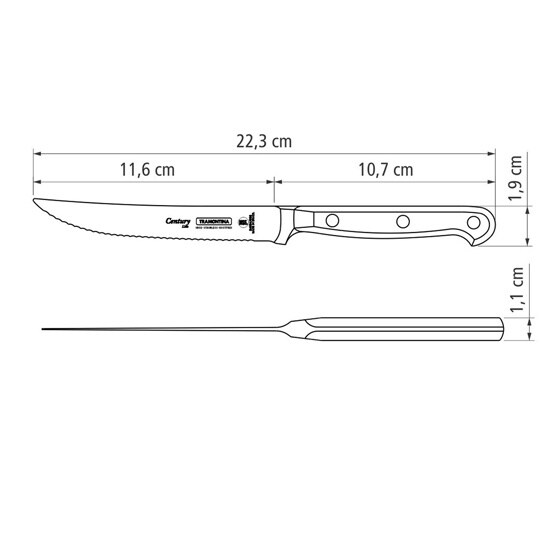 ステーキナイフ 波刃 24004/105