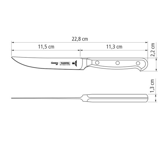 ステーキナイフ 平刃 24021/105