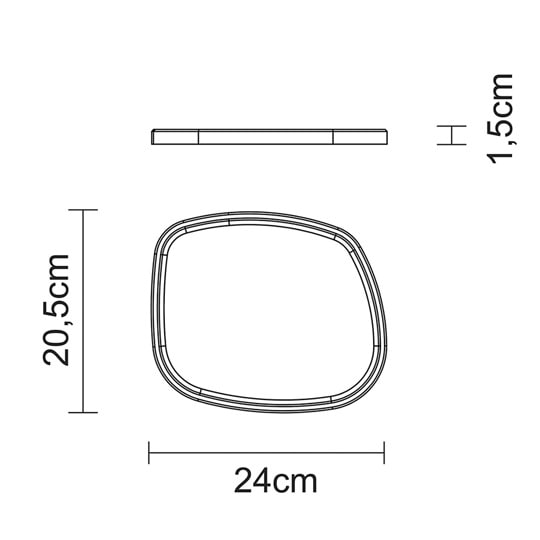石皿 24×20cm 10399/371