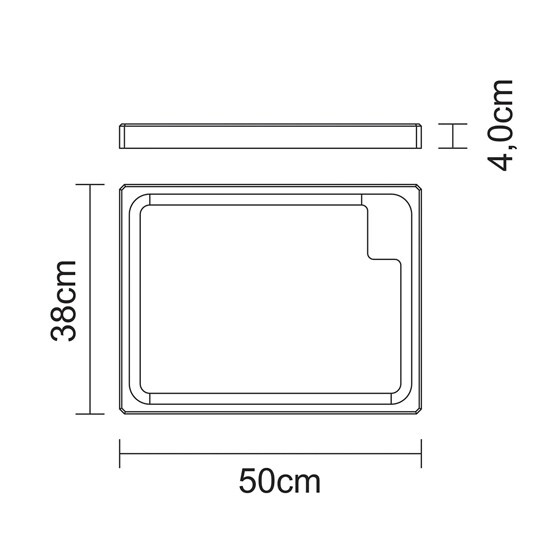 グレインカッティングボード角 50×38