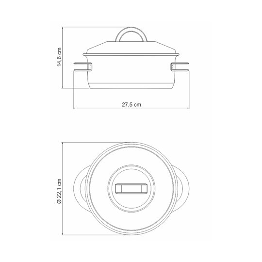 キャセロール 20cm 62503/20