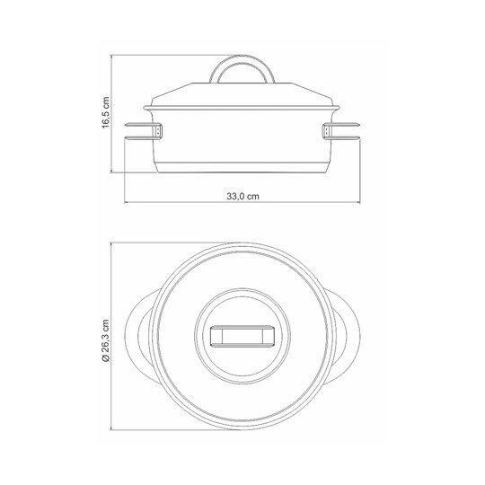キャセロール 24cm 62503/24