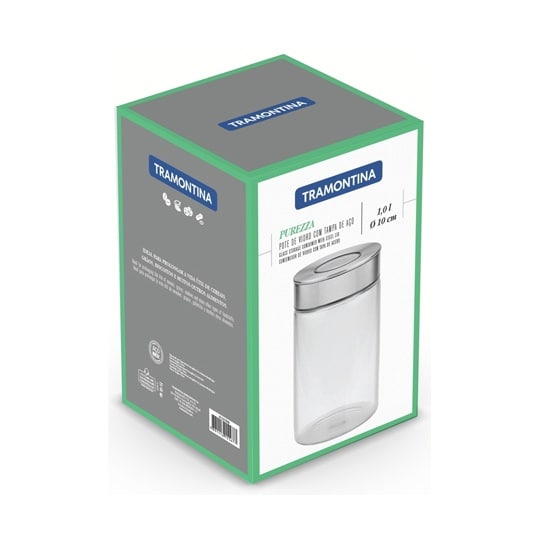 グラスコンテイナー ステンレス蓋 1L