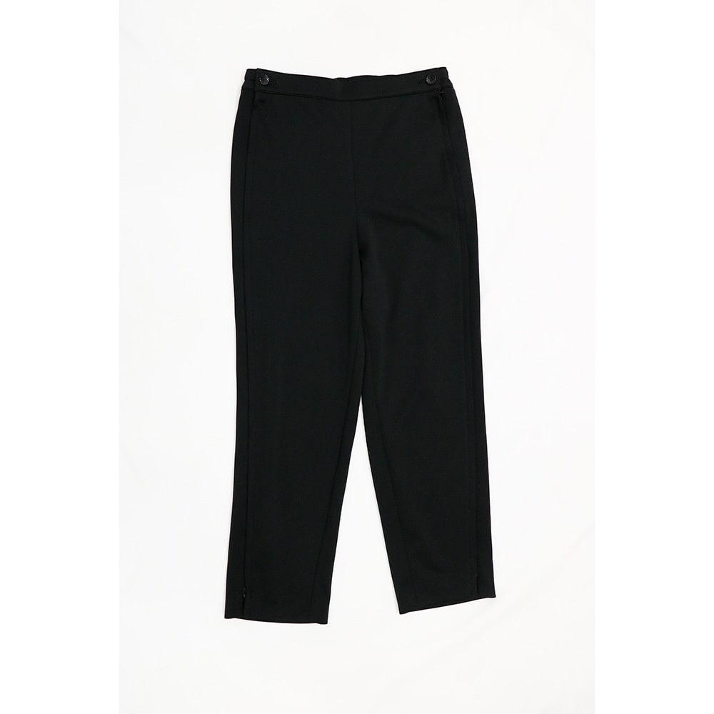 両脇逆開ファスナーパンツ ブラウン M