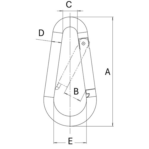 スナップフック(10個) EA638JP−35