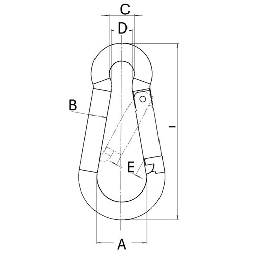 スナップフック(10個) EA638JP−49