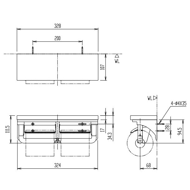 トイレットペーパーホルダー EA638LD−32
