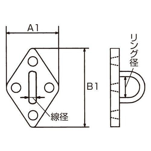 アイプレート(ステンレス製) EA638M−33