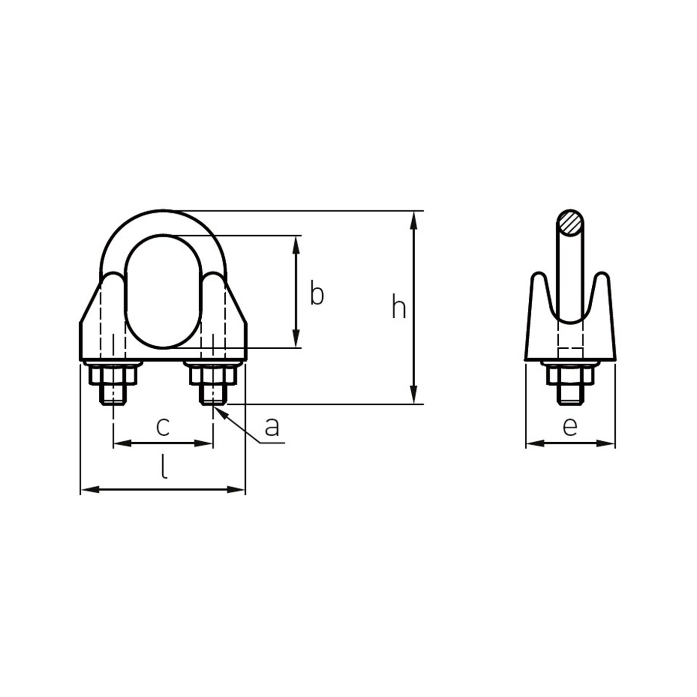 ワイヤーロープクリップ EA638RB−10