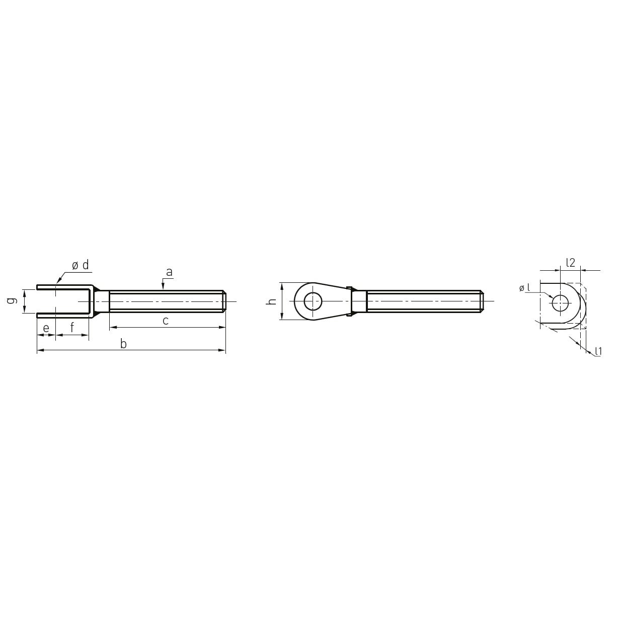 止め金具(左・雄ねじ) EA638RT−11