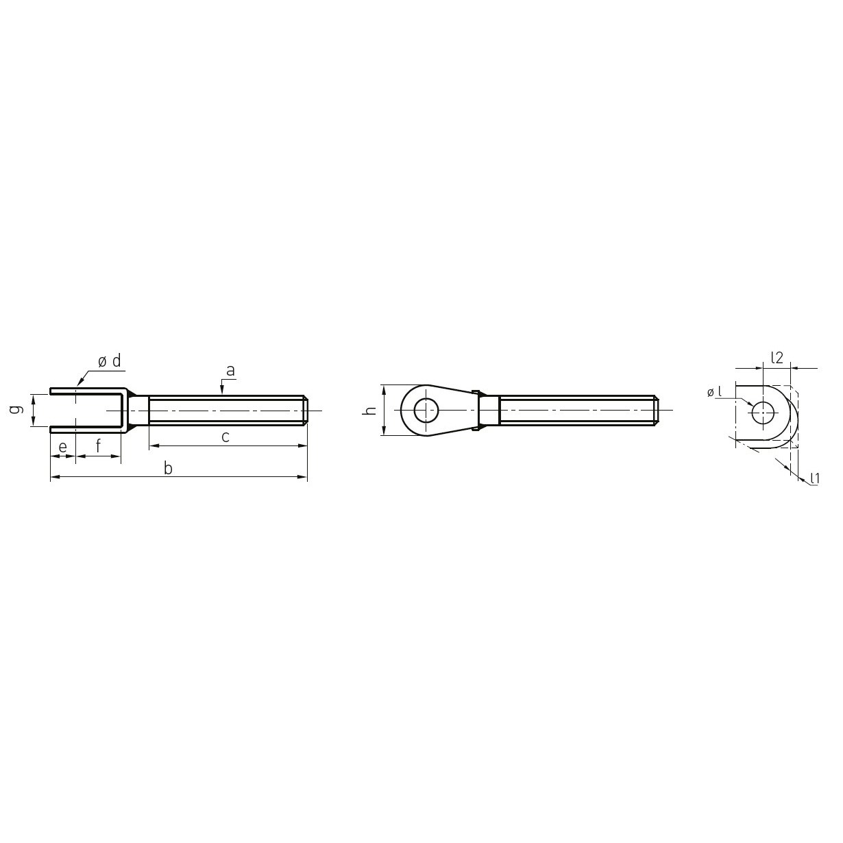 止め金具(右・雄ねじ) EA638RT−5
