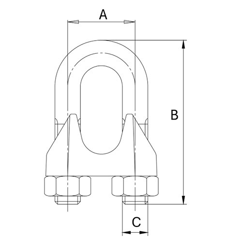 ワイヤーロープクリップ EA638RZ−10
