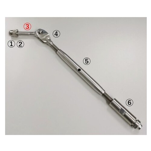 全ねじアイボルト(左ねじ) EA638SA−48