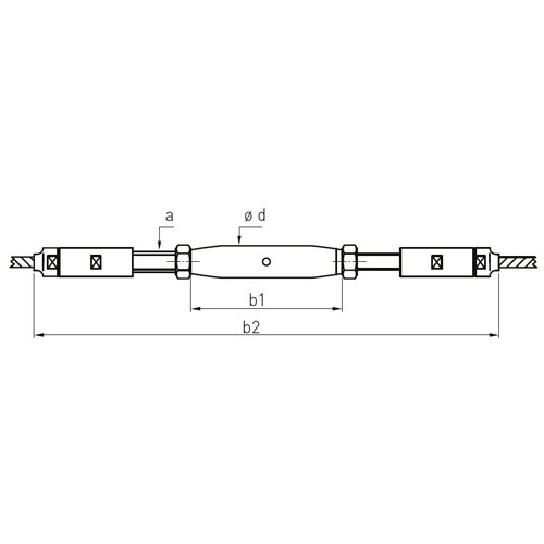 ワイヤー用ターンバックル EA638SF−21