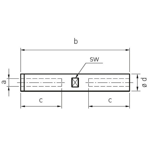 ターンバックル用スリーブ EA638SH−6L