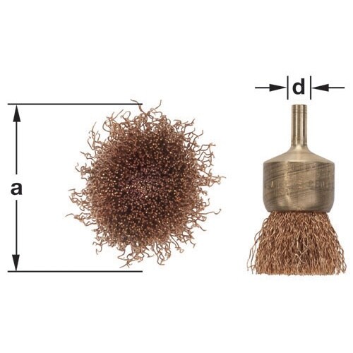 軸付ワイヤーブラシ EA642KE−202