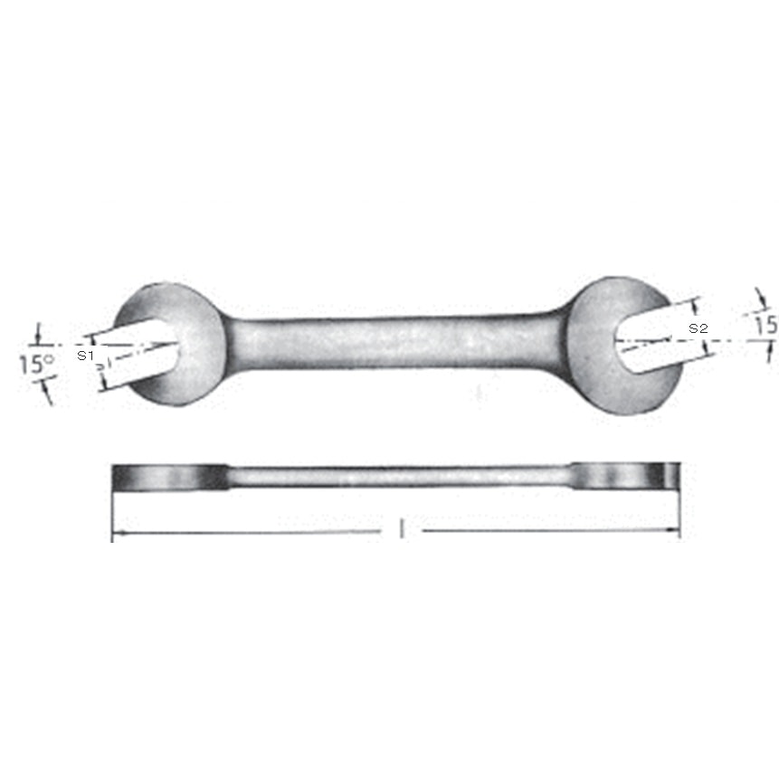 両口スパナ(ノンスパーキング) EA642LD−5