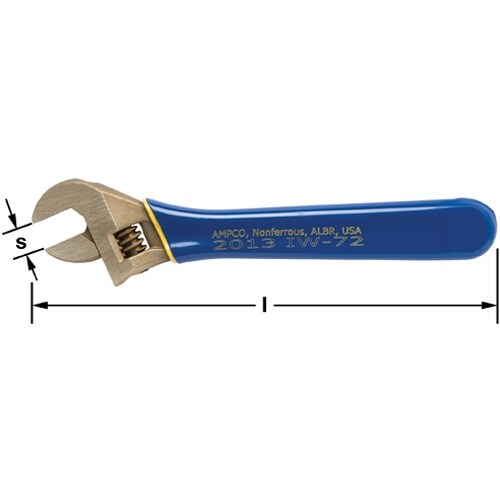 モンキーレンチ(絶縁・防爆) EA642ZA−11