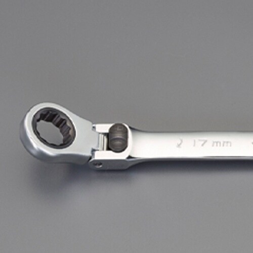 ラチェット片目片口スパナ EA684RD−1