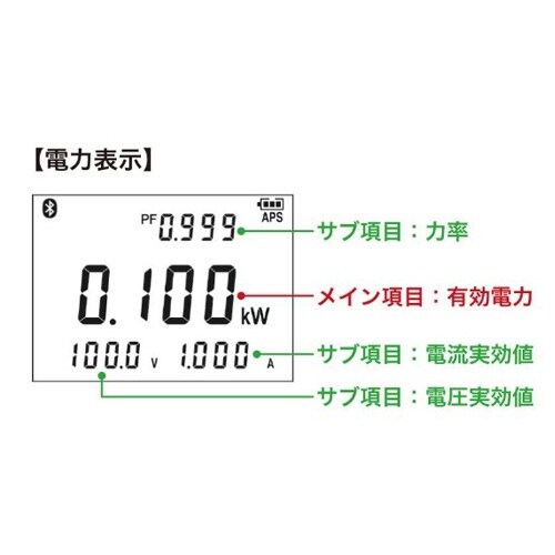 クランプ電力テスター EA708BW−11