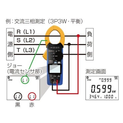 クランプ電力テスター EA708BW−11
