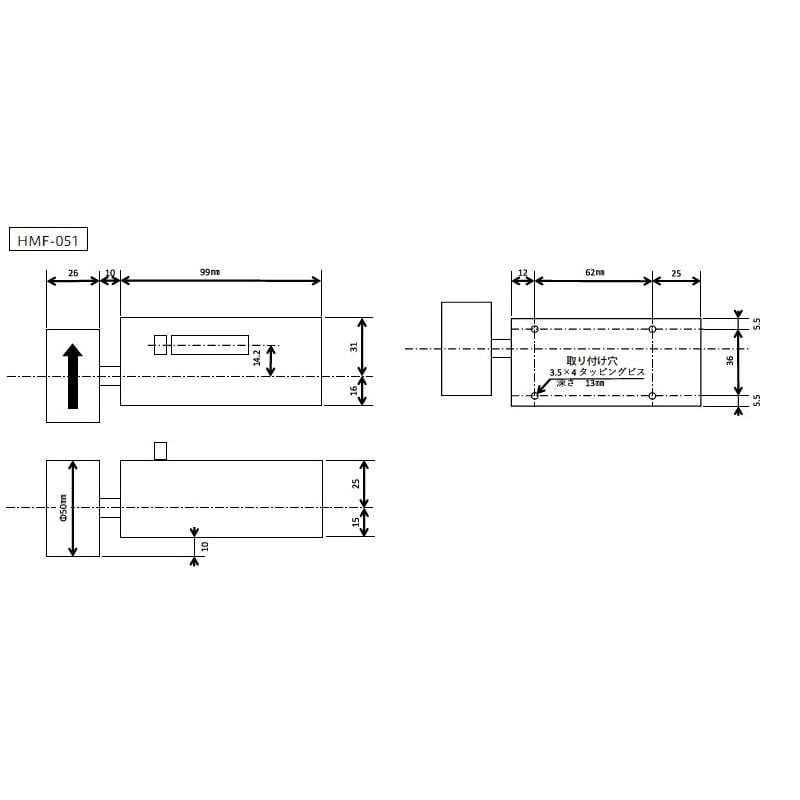長さ測定器(フリー/一輪) EA714CB−11