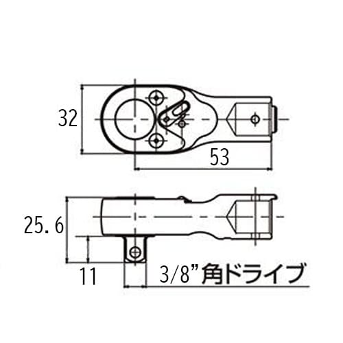 ラチェットヘッド EA723WG−51