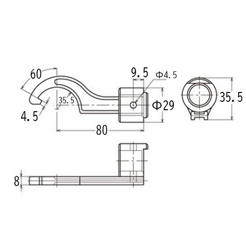 フックヘッド EA723WG−66