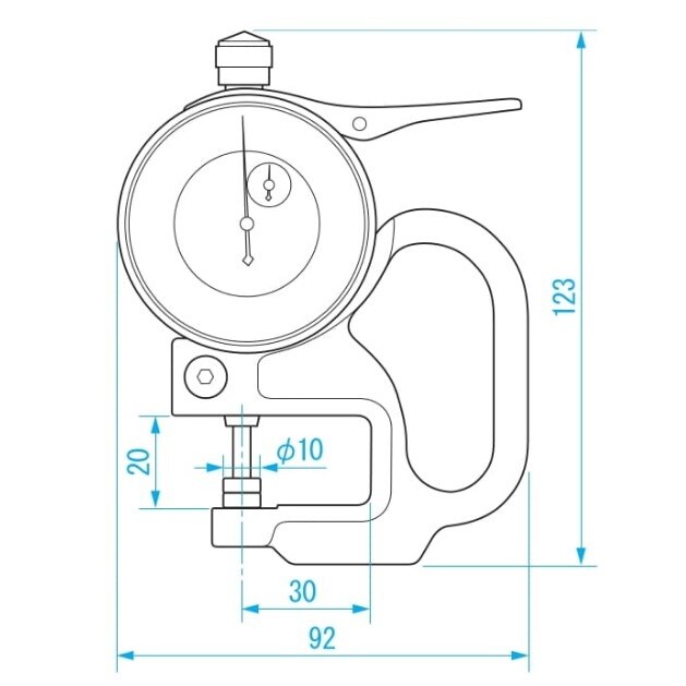 シクネスゲージ(ダイヤル) EA725A−25