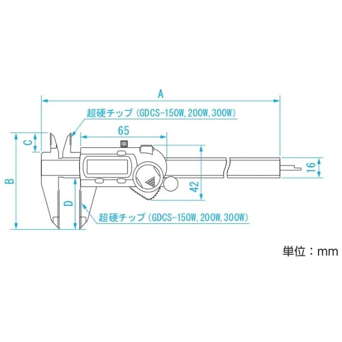 デジタルノギス EA725CJ−110