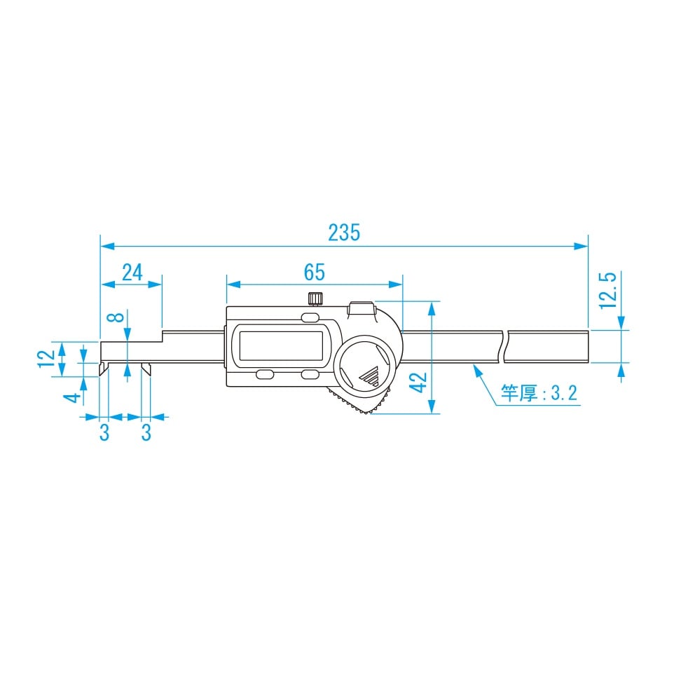 デジタルノギス EA725CP−125A