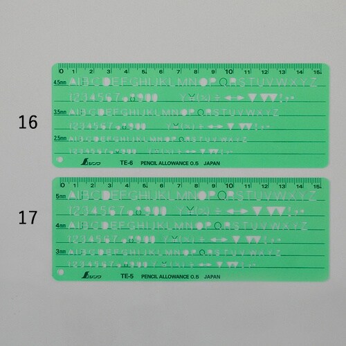 英数字・記号定規 EA736MB−17