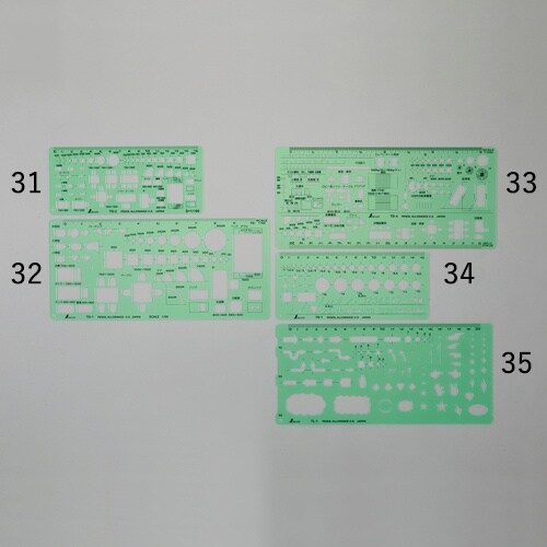 矢線記号定規 EA736MB−35