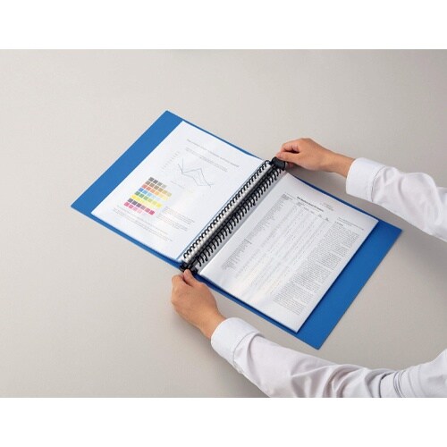 A4クリアーバインダー(青) EA762CC−22
