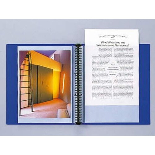 A4クリアーバインダー(青) EA762CC−22