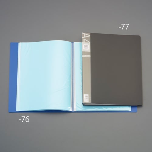 クリアーブック(60枚/青) EA762CC−76