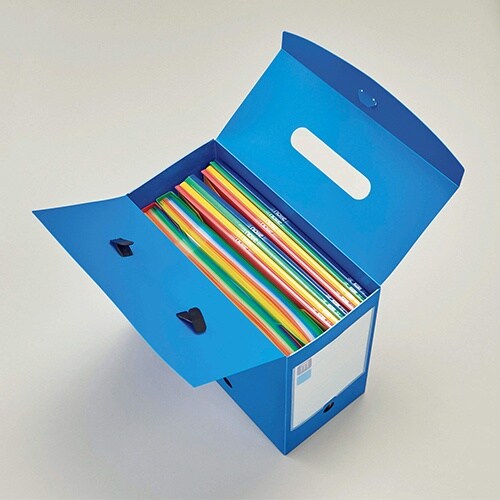 ボックスバッグ(ブルー) EA762CF−321