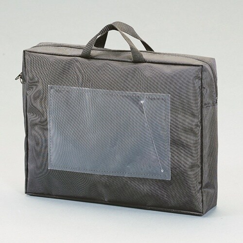 A4メールバッグ(黒/マチ付) EA762DD−3