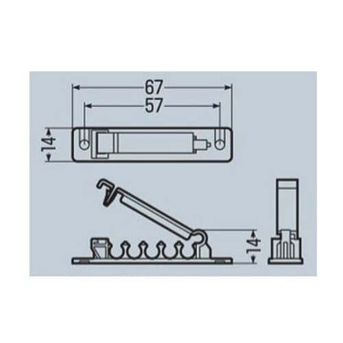 LANケーブル用ホルダー EA764BK−51